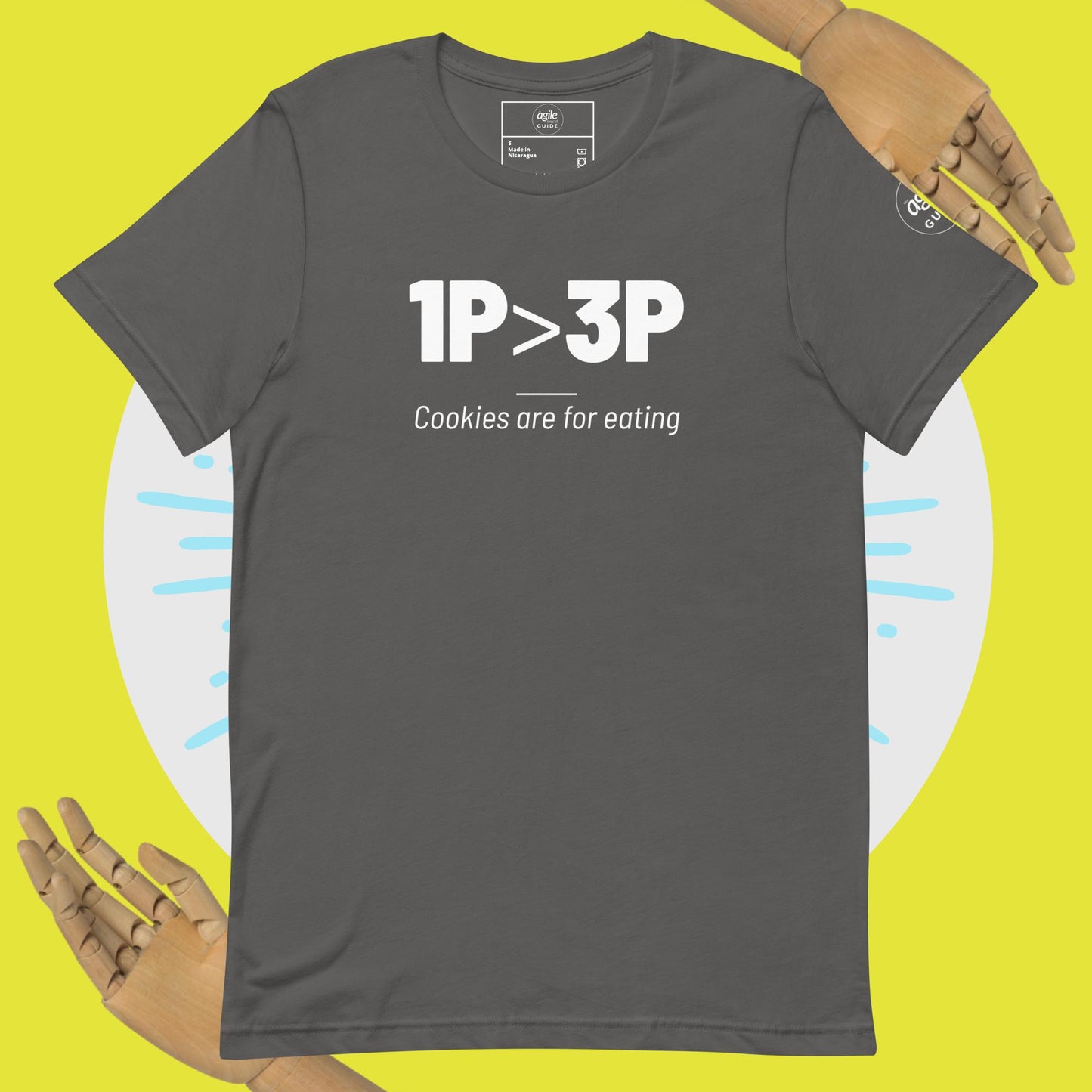 1P is Greater than 3P Unisex t-shirt