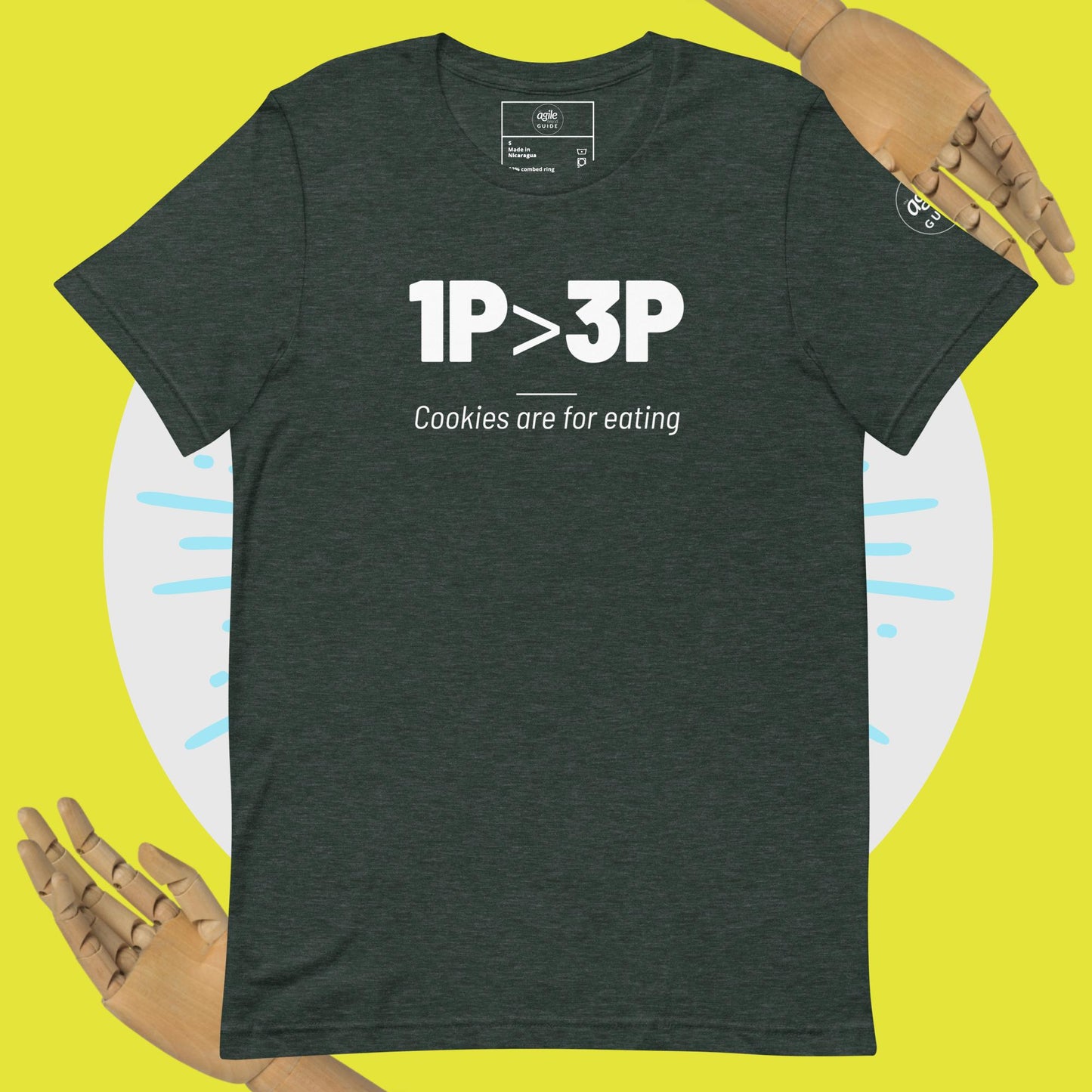 1P is Greater than 3P Unisex t-shirt