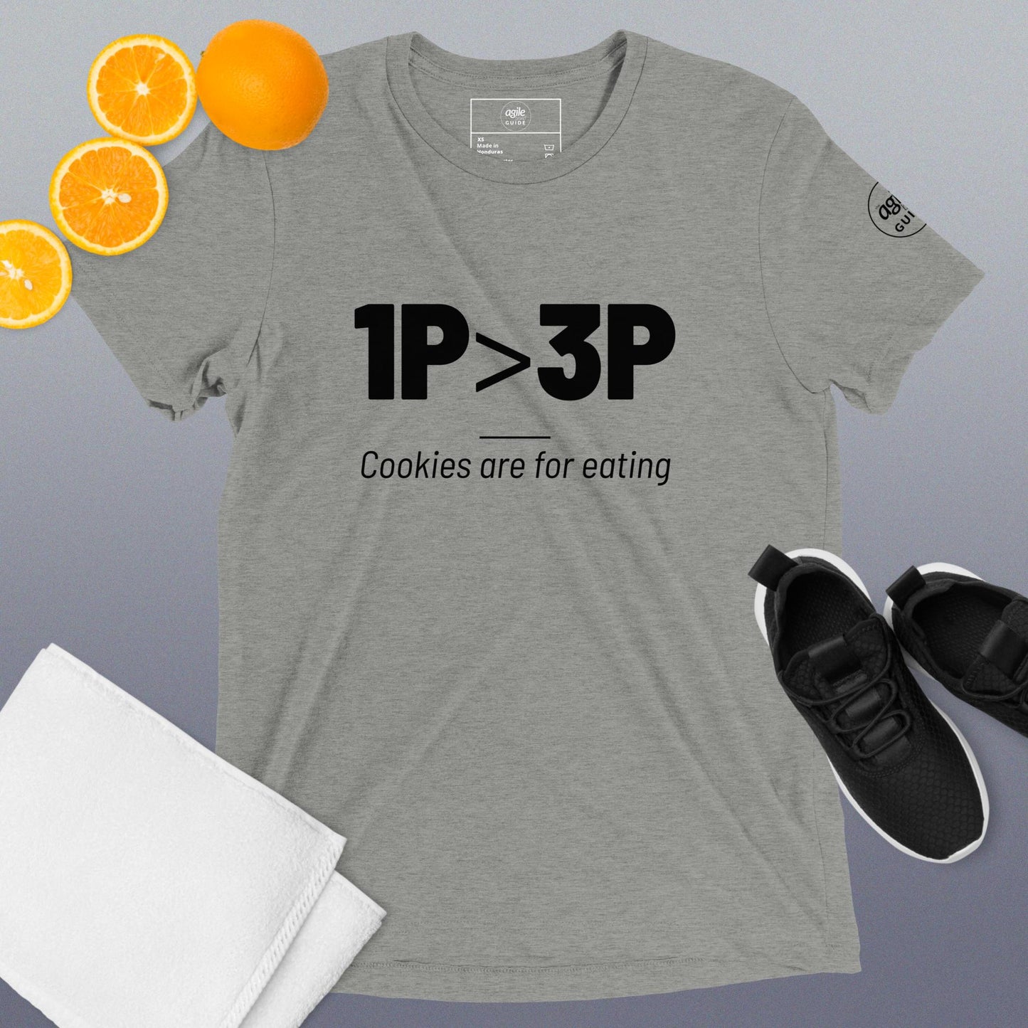 1P is Greater than 3P Short sleeve t-shirt