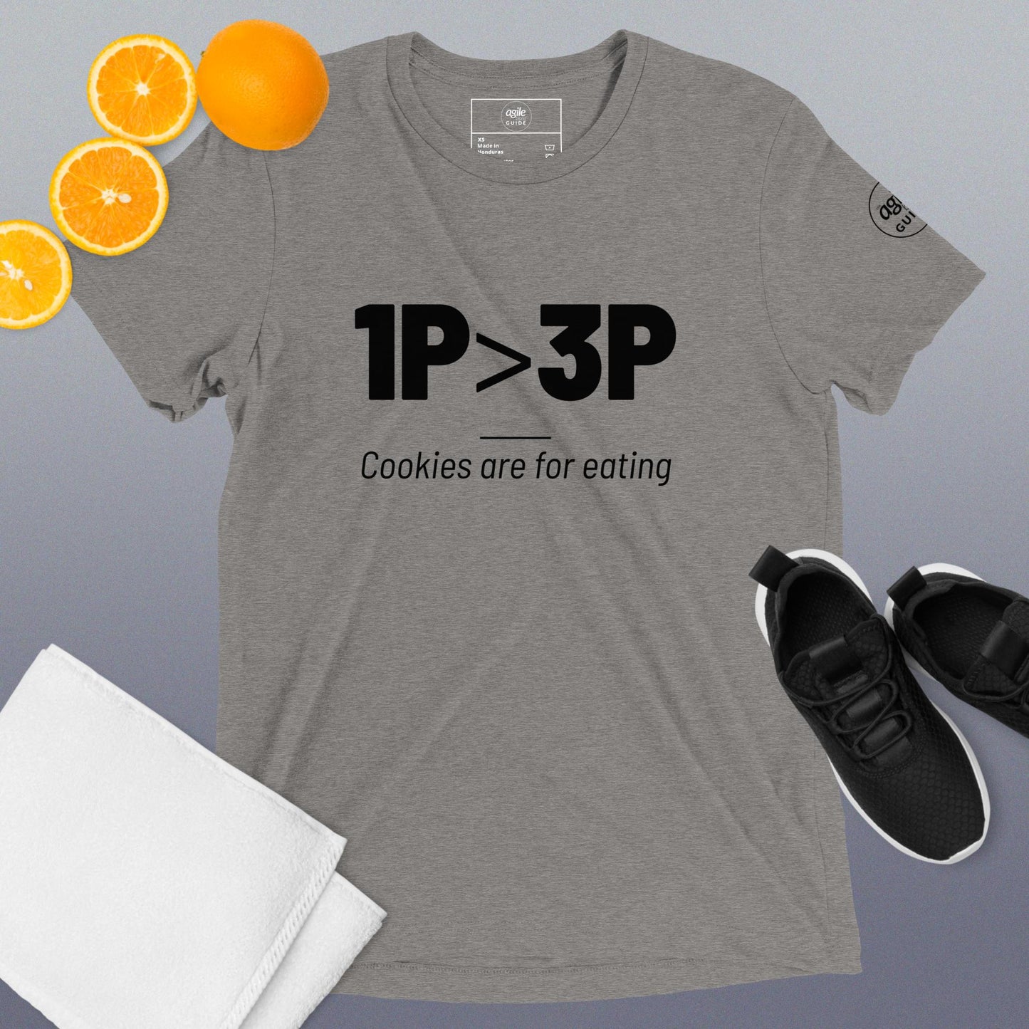 1P is Greater than 3P Short sleeve t-shirt