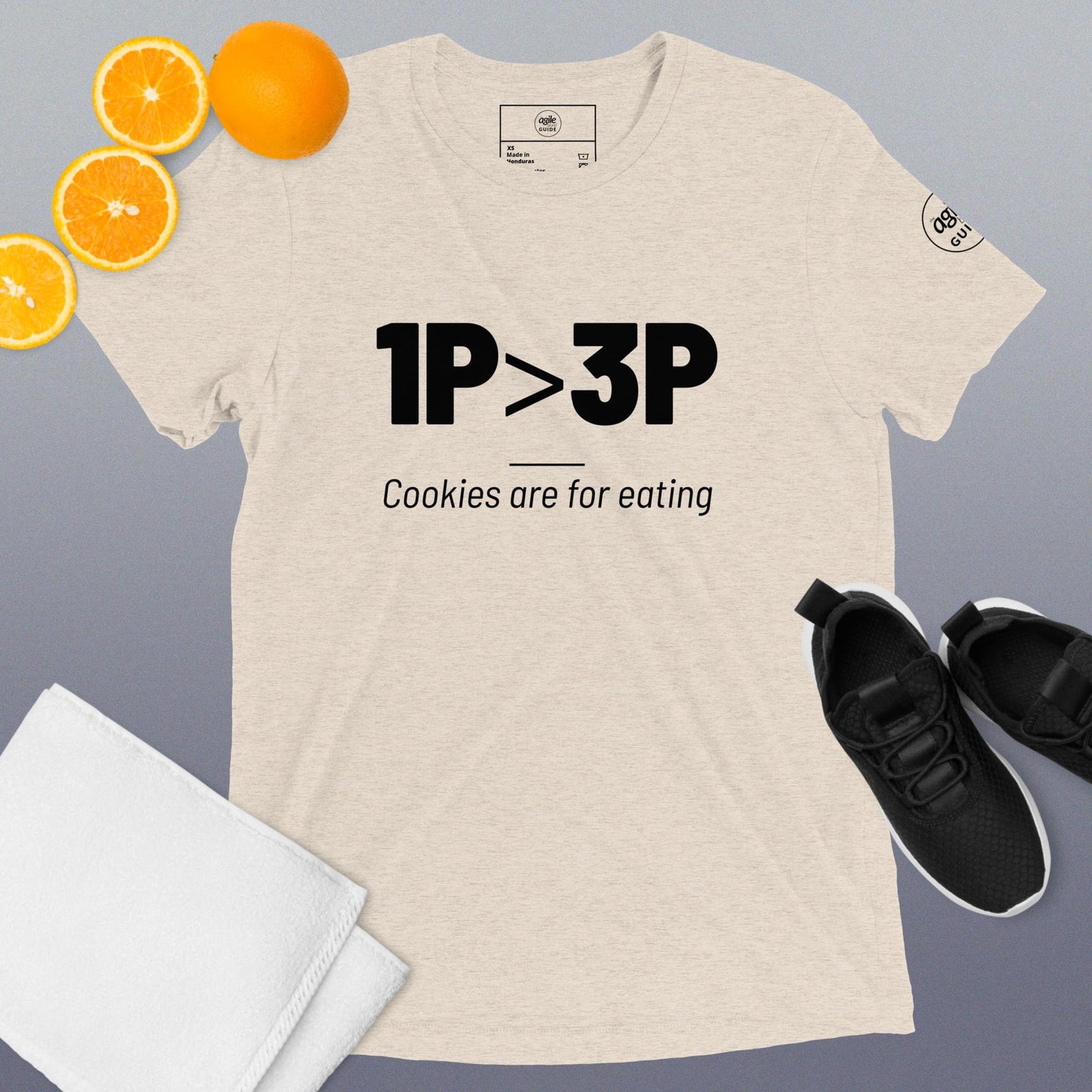 1P is Greater than 3P Short sleeve t-shirt