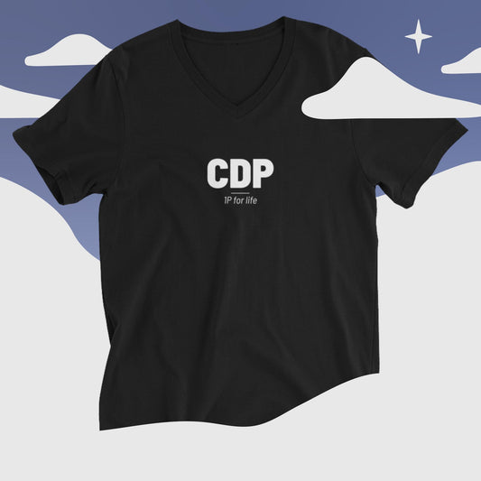 CDP 1P for Life - Unisex Short Sleeve V-Neck T-Shirt